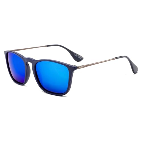 SOMOC Polarisierte Sonnenbrille Herren/Damen, Sonnenbrillen Unisex Retro Klassische Vintage Polarisierte Brille UV400 Schutz Classic Sunglasses Eckig für Fahren SP-6053, Blau SOMOC Polarisierte Sonnenbrille Herren/Damen, Sonnenbrillen Unisex Retro Klassische Vintage Polarisierte Brille UV400 Schutz Classic Sunglasses Eckig für Fahren SP-6053, Blau von SOMOC