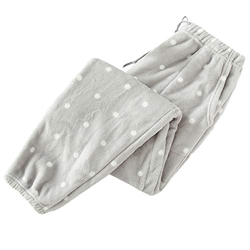 SOMTHRON Damen Casual Winter Fleece Schlafhose Elastische Taille Pyjamahose mit Tunnelzug(LY,XL) von SOMTHRON