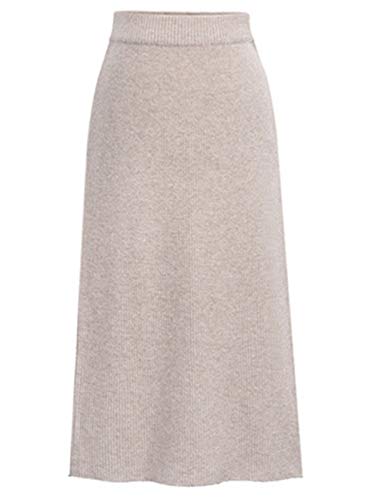 SOMTHRON Damen Elegant Strickrock Hohe Taille Stretch Bleistiftrock M-6XL Winter(AP,3XL) von SOMTHRON