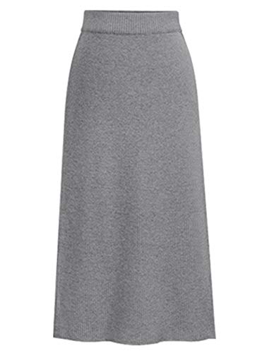 SOMTHRON Damen Elegant Strickrock Hohe Taille Stretch Bleistiftrock M-6XL Winter(LY,3XL) von SOMTHRON