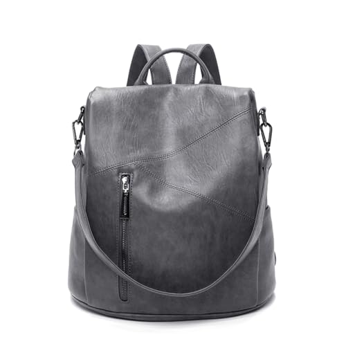 SONARIN Anti-Diebstahl Mode Rucksack Damen,Große Kapazität Wasserdicht Rucksack Frauen Casual Tagesrucksack Mädchen Schultasche,Convertible Umhängetasche für Reise College Arbeit(Dunkelgrau) von SONARIN