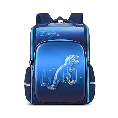 SONARIN Ergonomischer Grundschulrucksack für Jungen Mädchen,Große Kapazität Leichter Schulranzen Kinderrucksack Dauerhaft Grundschule Ranzen Schulrucksack Büchertasche für Kinder(Blauer Dinosaurier) von SONARIN