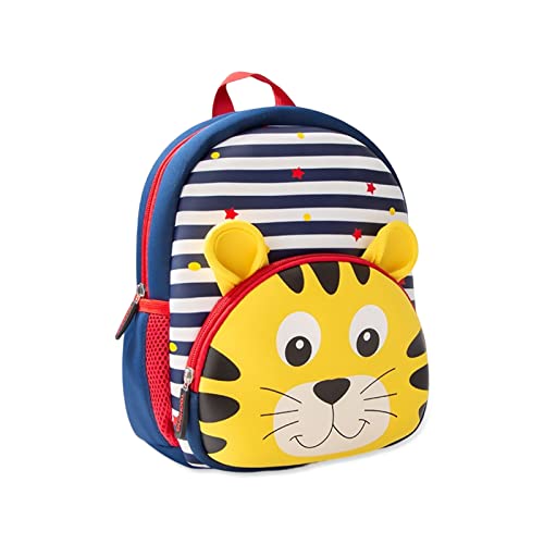 SONARIN Leichter Kinderrucksack,Nette Tier Kinder Schulrucksack Wasserdichter Kindergarten Schultasche Schulranzen Kinder Reiserucksack für Baby Kleinkinder Jungen Mädchen(Tiger) von SONARIN