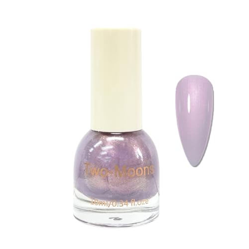Nagellack Pearl Effect - 10ML Lila Glitzer Nagellack, Perlenschimmer - Schnell trocknend Lang anhaltend Shine Nail Art Polish - Kein UV benötigt (TM337) von SONGQEE