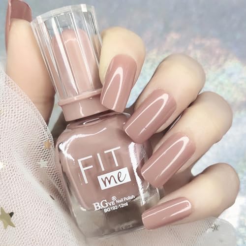 SONGQEE Nude Nagellack - 12ML Nagellack Schnell trocknend Lang anhaltend Nail Art Polish (03) von SONGQEE
