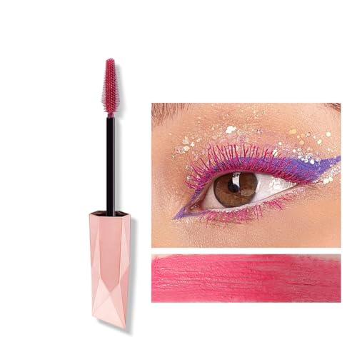 5D Pink Mascara, Volume Effect Eyelash Extension Mascara, Waterproof and Long-Lasting with Precise Definition, Waterproof Eye Lashes Mascara, Thick Curling Mascara #6 Pink von SONGVISON