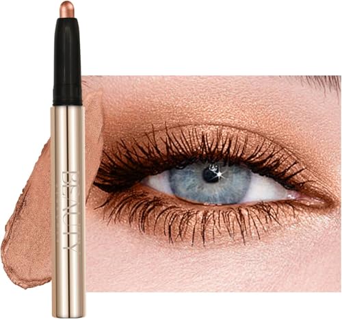Beauty Searcher Lidschatten Stift Wasserdicht,Hochpigmentierter Lidschatten,Langanhaltend und Glatt,Schimmerndes Finish,Make-up Für Faltenfreie Augen,Vegan&Cruelty-Free 09 Flamme von SONGVISON