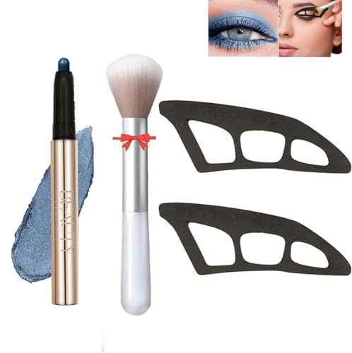 Eyetour Eyeshadow Tool,Professionelle Kurzanleitung mit Schablonen,Eyetour Makeup Tool mit hochpigmentiertem wasserfestem Lidschattenstift,Einsteigerfreundliches Augen Makeup Tool von SONGVISON