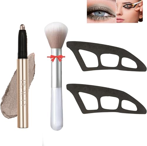 Eyetour Eyeshadow Tool,Professionelle Kurzanleitung mit Schablonen,Eyetour Makeup Tool mit hochpigmentiertem wasserfestem Lidschattenstift,Einsteigerfreundliches Augen Makeup Tool von SONGVISON