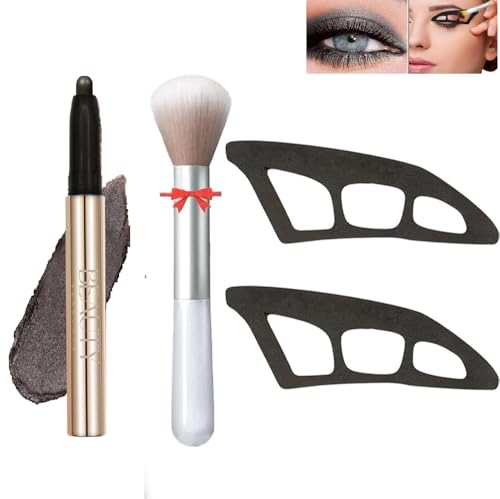 Eyetour Eyeshadow Tool,Professionelle Kurzanleitung mit Schablonen,Eyetour Makeup Tool mit hochpigmentiertem wasserfestem Lidschattenstift,Einsteigerfreundliches Augen Makeup Tool von SONGVISON