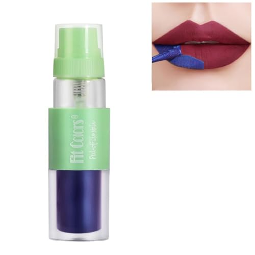 Lip Stain Peel Off,Lip Tint Stain Non-Stick Cup Peel Off,Tattoo Magic Color Matte Lipstick,Lip Stain Waterproof Tint Long Lasting Cosmetic,Transfer Proof Lip Stain Lip Makeup Gift for Girls von SONGVISON