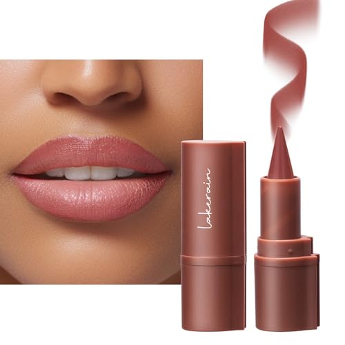 Matte Lippenstift für Frauen,Nude Lip Liner,Wasserfester & wischfester Lipgloss,Langanhaltende, nicht klebende, hochpigmentierte Lippenstifte, Feuchtigkeitsspendende Hydrating Smooth Lipliner von SONGVISON