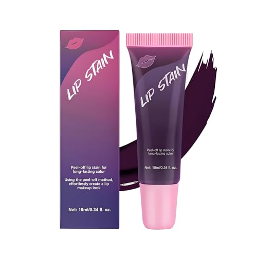 Peel Off Lip Stain – matter Lippenkonturenstift, hochpigmentierter, langanhaltender Peel Off Lip Gloss mit Non-Stick-Formel, flüssiger Lippenstift in Tube für makelloses Auftragen von SONGVISON