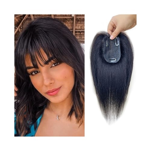 Haaransatz-Topper 10-Zoll-Remy-Echthaar-Topper for Frauen, 7 x 10 cm, atmungsaktive, handgebundene Haar-Topper mit Seidennetz-Basis, natürlicher Haaransatz, unsichtbare Haut-Clip-in-Haarteile Haaraufs von SONGYL-20249