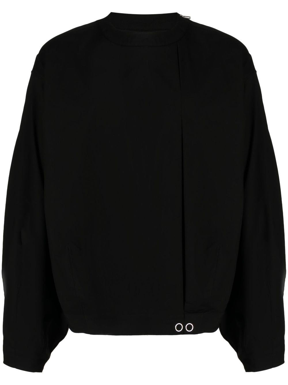 SONGZIO Cocoon Sweatshirt mit Falten - Schwarz von SONGZIO