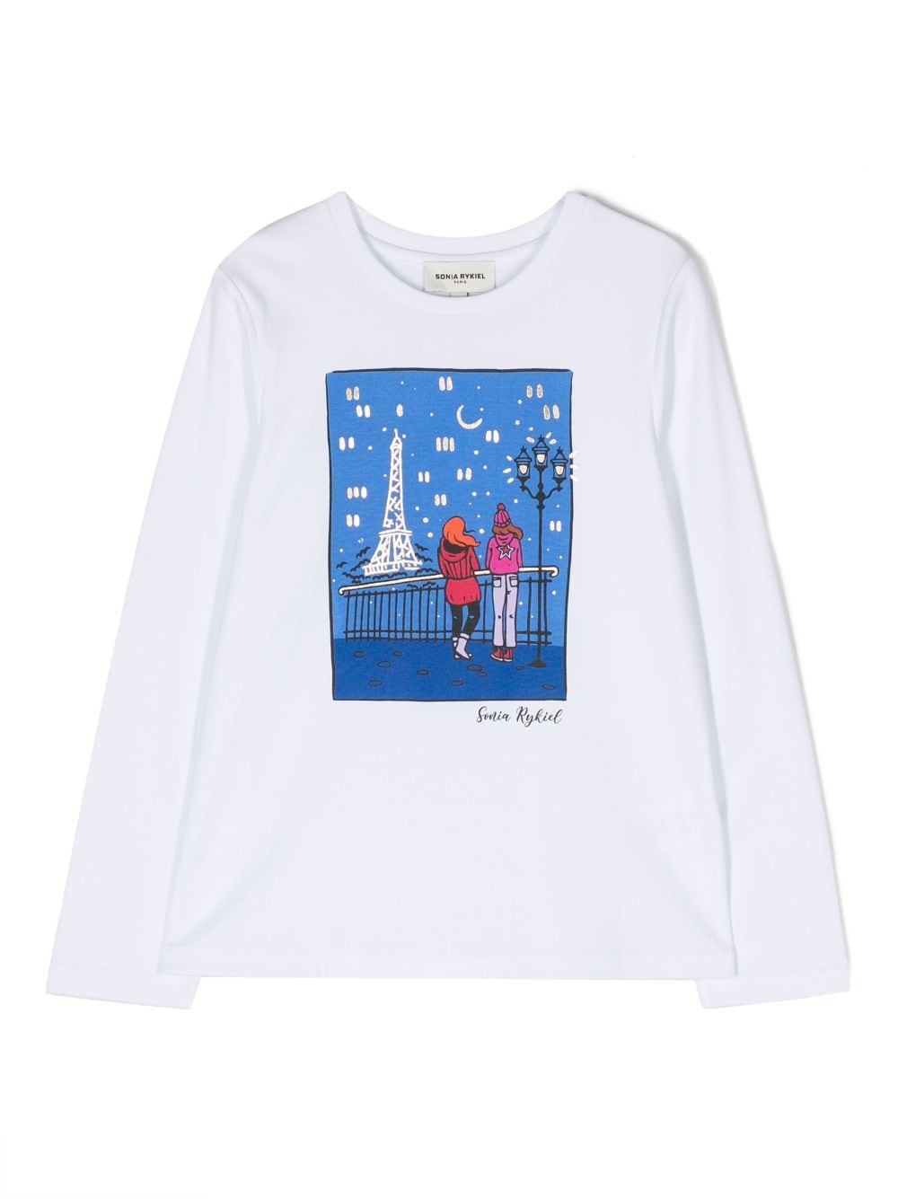 SONIA RYKIEL ENFANT Langarmshirt mit Illustrations-Print - Weiß von SONIA RYKIEL ENFANT