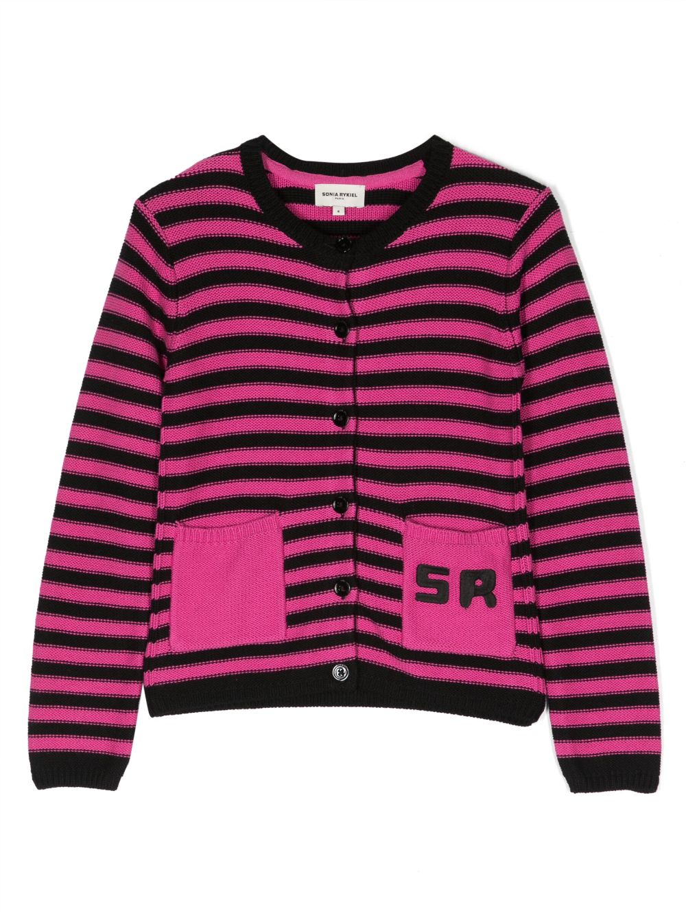 SONIA RYKIEL ENFANT Gestreifter Cardigan - Schwarz von SONIA RYKIEL ENFANT