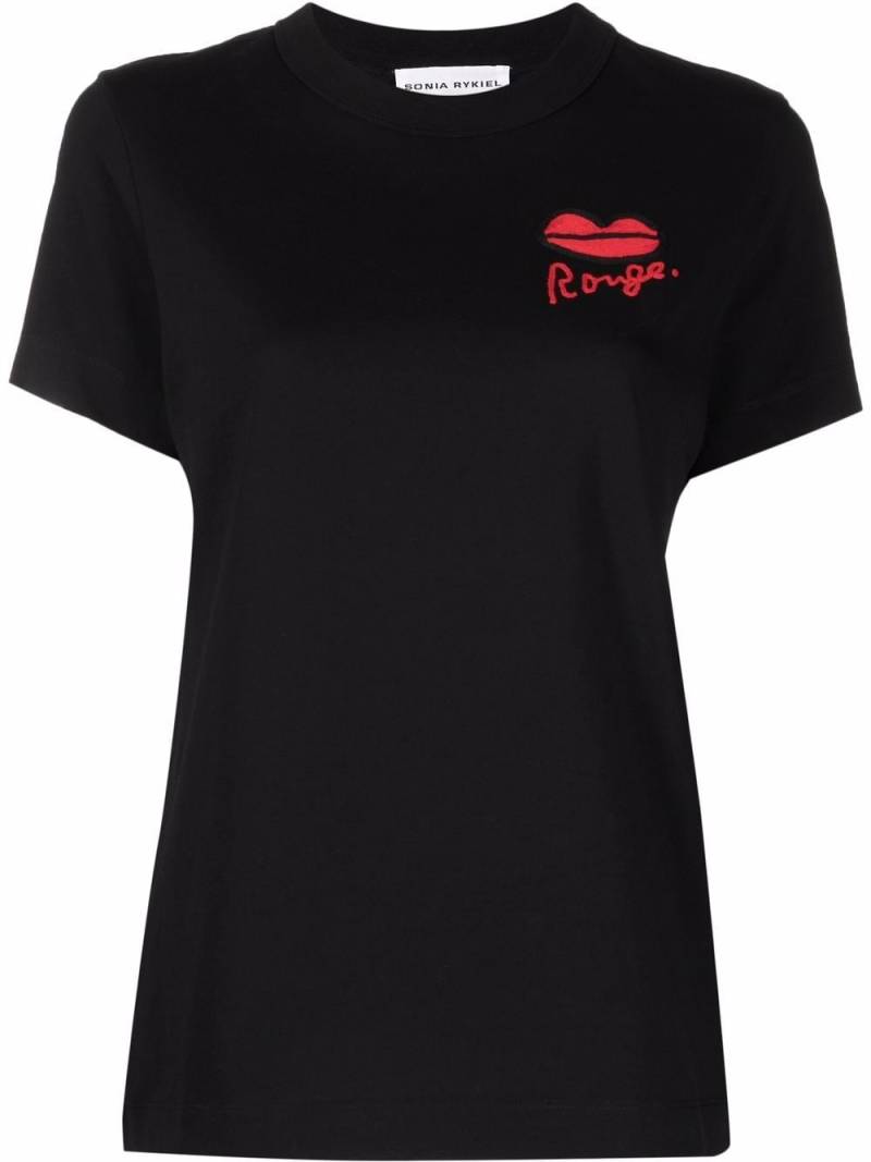 Sonia Rykiel Rouge T-Shirt - Schwarz von Sonia Rykiel