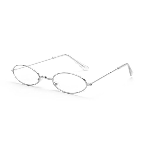 1PC Retro Metallrahmen Kleine Rechteck Sonnenbrille Für Frauen Männer Vintage Punk UV400 Schutz Brillen Klassische Ovale Brillen,B,Silber Flacher Spiegel 1PC Retro Metallrahmen Kleine Rechteck Sonnenbrille Für Frauen Männer Vintage Punk UV400 Schutz Brillen Klassische Ovale Brillen,B,Silber Flacher Spiegel von SONISA