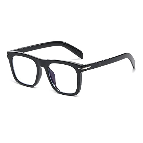SONISA 2023 Klassische quadratische Herren-Sonnenbrille, modische Retro-Damen-Sonnenbrille, Fahrerbrille, Schwarz, klar, As SONISA 2023 Klassische quadratische Herren-Sonnenbrille, modische Retro-Damen-Sonnenbrille, Fahrerbrille, Schwarz, klar, As von SONISA