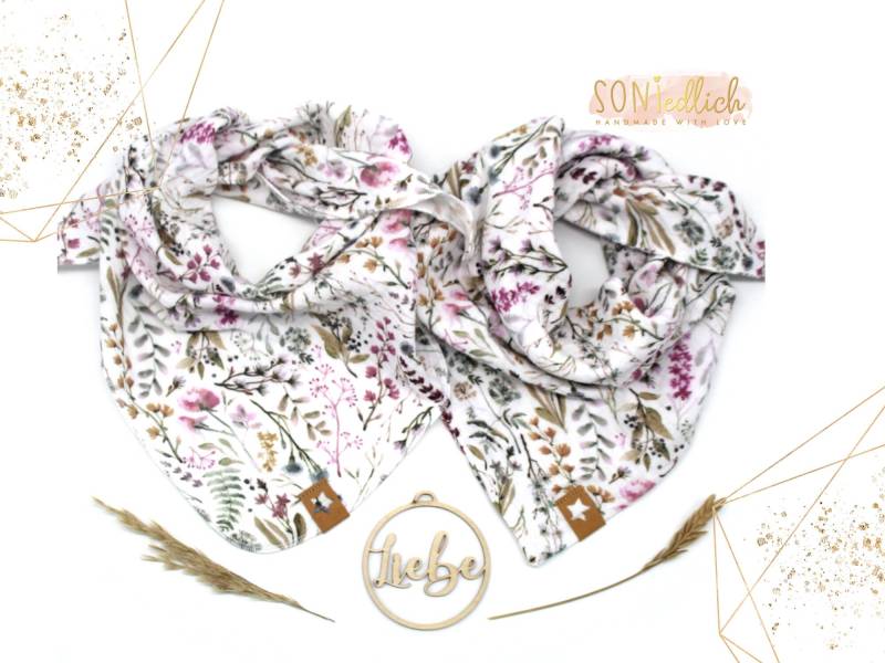 Musselintuch Für Babys Und Kinder/Einlagig Oder Doppellagig Halstuch Gräser Geschenk Zur Geburt, Taufe Geburtstag von SONIedlich