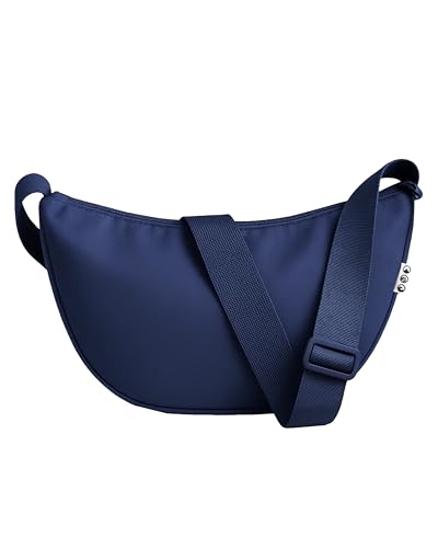 SONS OF ALOHA Half Moon Bag Umhängetasche HOKU aus recycletem Meeresplastik | Halbmond Festivaltasche Wasserabweisend | Stylische Crossbody bag mit verstellbarem Gurt von SONS OF ALOHA