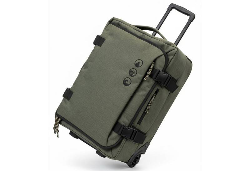 SONS OF ALOHA Koffer Backpacker Rucksack mit Rollen 3 in 1 Handgepäck  55 cm, 2in1 Hybrid Handgepäck Koffer 2 Rollen & Rucksack aus Plastikflaschen von SONS OF ALOHA