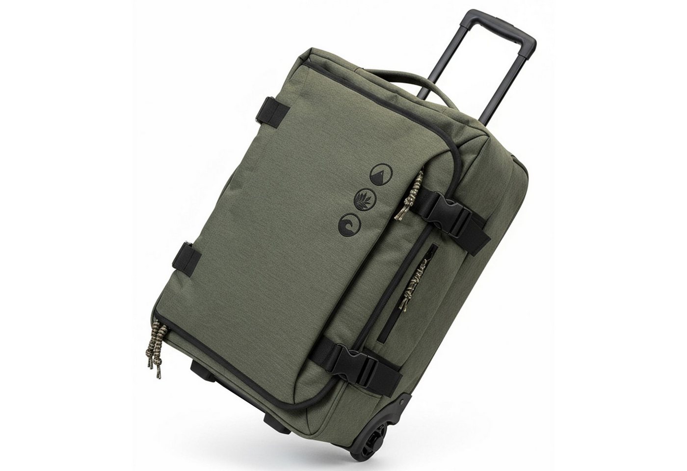 SONS OF ALOHA Koffer Backpacker Rucksack mit Rollen 3 in 1 Handgepäck 55 cm, 2in1 Hybrid Handgepäck Koffer 2 Rollen & Rucksack aus Plastikflaschen von SONS OF ALOHA