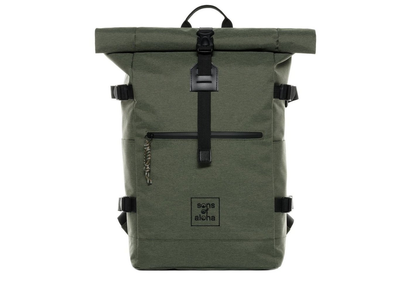 SONS OF ALOHA Rucksack XL RollTop Rucksack KANE erweiterbar Laptop-Fach groß, Tagesrucksack Laptopfach aus recyceltem Plastik, Daypack viele Fächer von SONS OF ALOHA