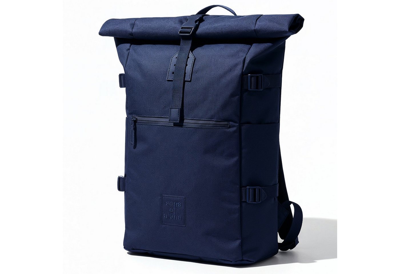 SONS OF ALOHA Rucksack XL RollTop Rucksack KANE erweiterbar Laptop-Fach groß, XL Rucksack Laptopfach aus recyceltem Plastik, Daypack viele Fächer von SONS OF ALOHA