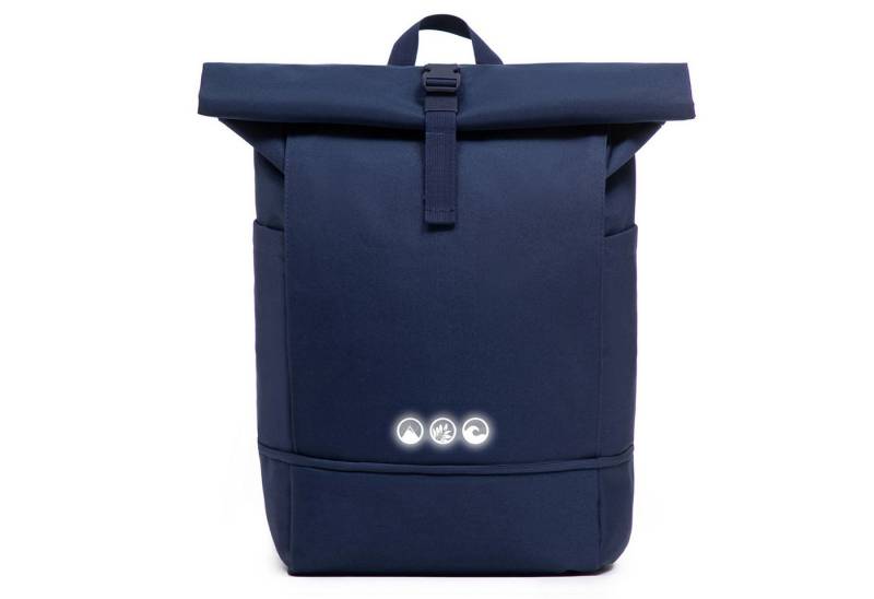 SONS OF ALOHA Rucksack XL Rolltop Rucksack Sporttasche 15 Zoll Reflective mit Schuhfach 25l, XL Tagesrucksack Laptopfach aus recyceltem Plastik, Sport-Tasche von SONS OF ALOHA