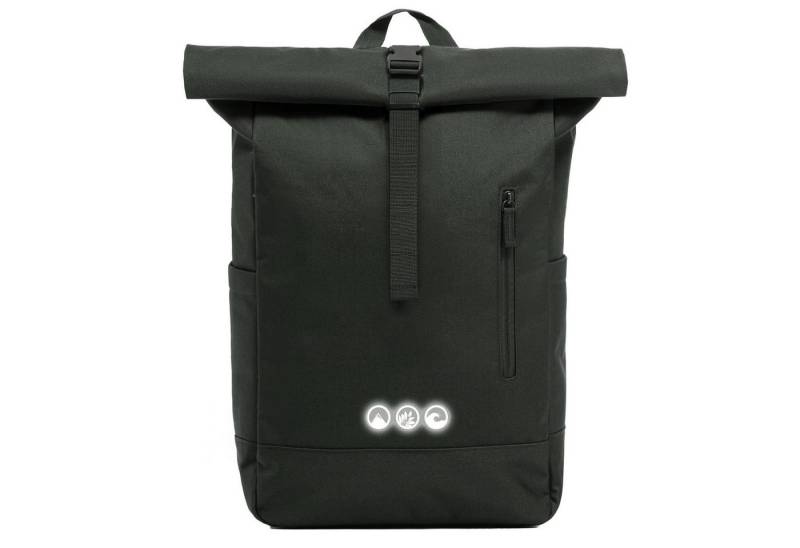 SONS OF ALOHA Rucksack XL Rolltop Rucksack Sporttasche 15 Zoll Reflective ohne Schuhfach 22l, XL Tagesrucksack Laptopfach aus recyceltem Plastik, Sport-Tasche von SONS OF ALOHA