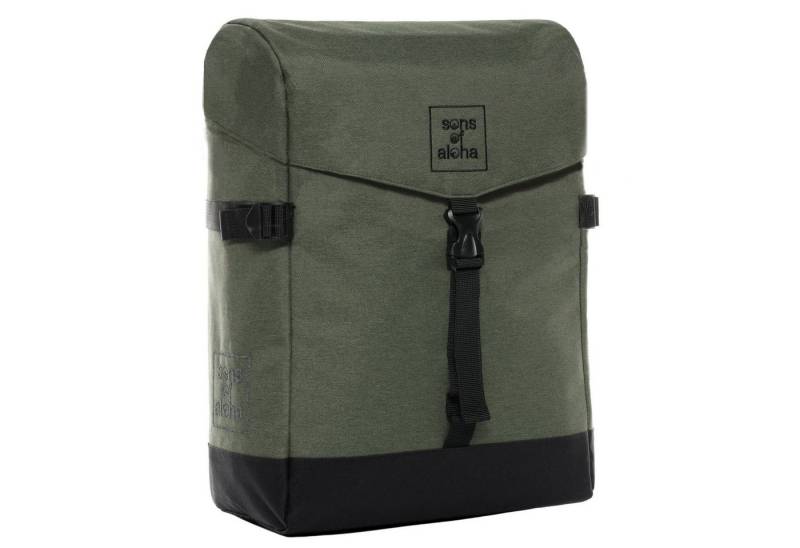 SONS OF ALOHA Umhängetasche Umhängetasche für Gepäckträger mit Schultergurten groß, NEU 2in1 Gepäckträger-Tasche und Schultertasche wasserabweisend von SONS OF ALOHA