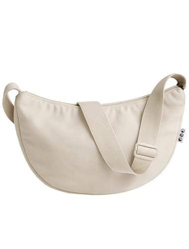 SONS OF ALOHA XL Damen Crossbody Moon Bag HOKU aus recycletem Meeresplastik | Halbmond Handtasche Wasserabweisend | Stylische Umhängetasche mit verstellbarem Gurt von SONS OF ALOHA