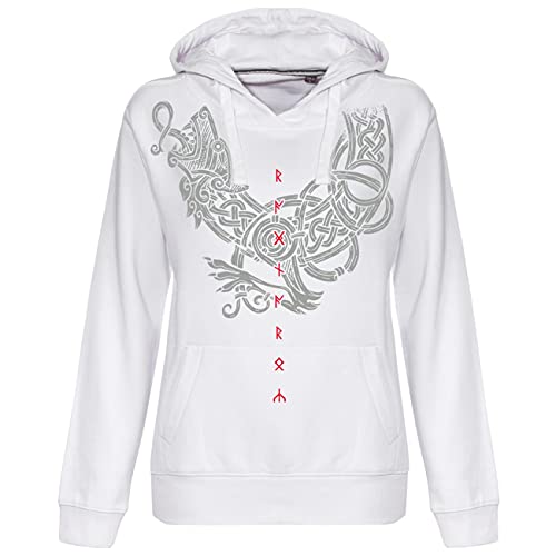 Damen Kapuzenpullover Fenrir Sohn von Loki Hoodie Runen Wikinger Walhalla Odin von SONS OF ODIN