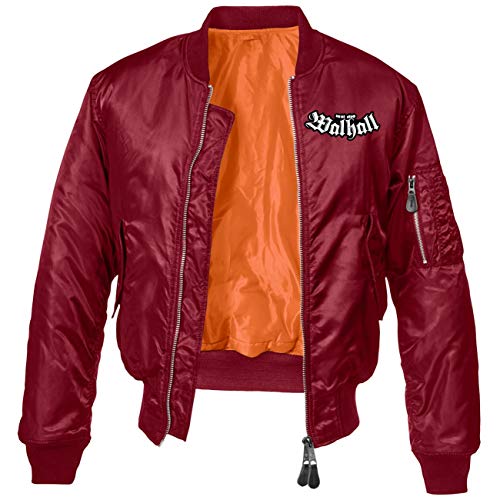 Herren Bomberjacke Pilotenjacke Next Stop Walhall Odin Thor Valhalla Wikinger von SONS OF ODIN