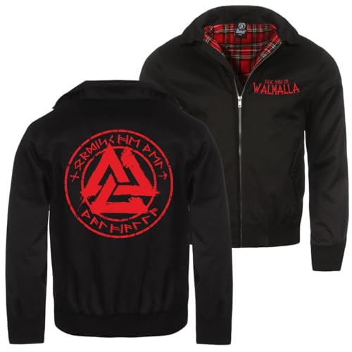 Herren Harrington Jacke Nordische Welt Walhalla Rote Runen odin thor Herren Harrington Jacke Nordische Welt Walhalla Rote Runen odin thor von SONS OF ODIN