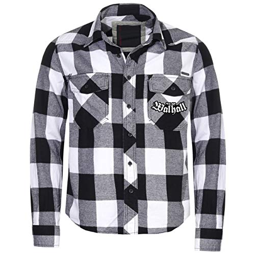 Herren Holzfällerhemd Langarm Next Stop Walhall Odin Germanen Saga Wikinger von SONS OF ODIN