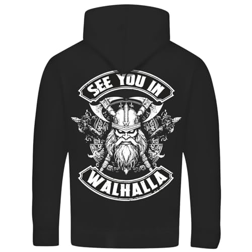 Herren Kapuzenjacke Odin Wotan Asgard See you in Walhalla hoodies mit kapuze von SONS OF ODIN