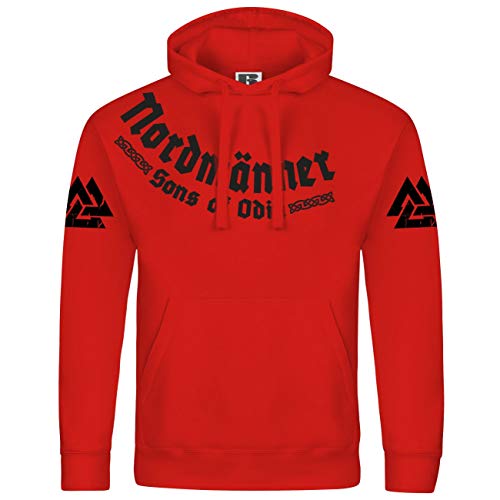 Herren Kapuzenpullover Nordmänner Wodan Göttervater Odin Germanen Wikinger Wotan von SONS OF ODIN