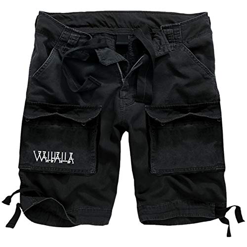 Herren Kurze Armee Hosen Shorts Walhalla Größe M - 7XL Wikinger Walhalla Odin von SONS OF ODIN