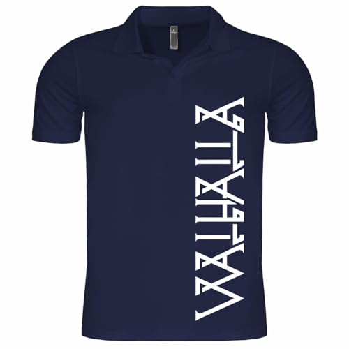 Herren Poloshirt Polohemd Walhalla Odin ich komme (mit Rückendruck) von SONS OF ODIN