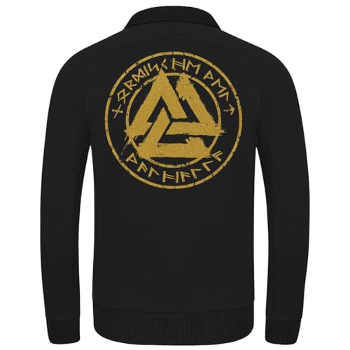 Herren Sweatjacke Nordische Welt Walhalla GOLD Runen wotan odin thor asgard von SONS OF ODIN