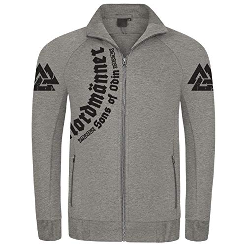 Herren Sweatjacke Nordmänner Wodan Göttervater Odin Germanen Wikinger Walhalla von SONS OF ODIN