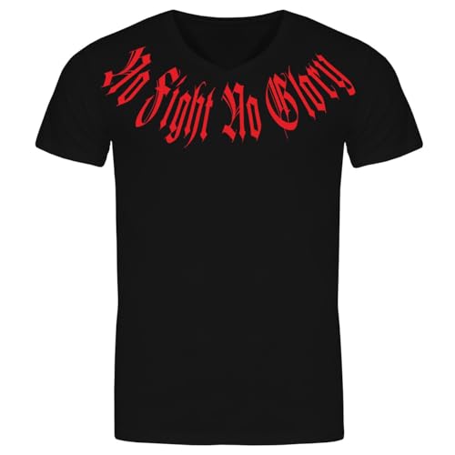Herren T-Shirt Odins Raben mit Thors Hammer Wikinger No Fight No Glory von SONS OF ODIN