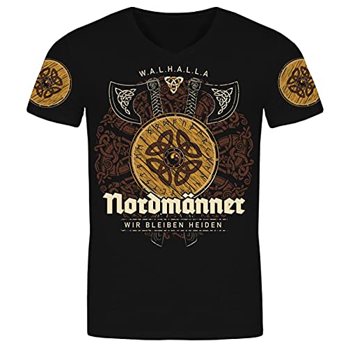 Herren T-Shirt Wir bleiben Heiden Pagan Germanen Heidentum von SONS OF ODIN