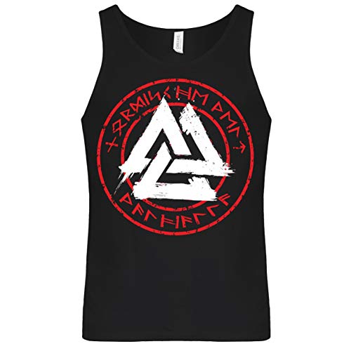Herren Tank Top Muskelshirt Nordische Welt Walhalla Runen Wikinger Germanen Odin von SONS OF ODIN