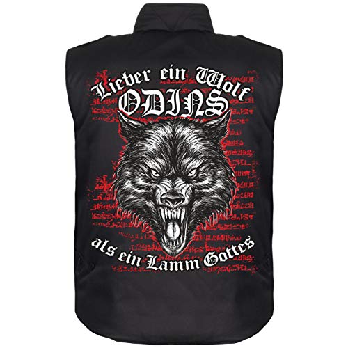 Herren Weste mit Futter Lieber ein Wolf Odins als ein Lamm Gottes wikinger odin von SONS OF ODIN