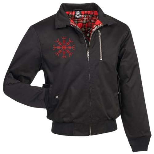 Herren gefütterte Harrington WINTER Jacke Asentreu Walhalla Odin Wikinger Loki von SONS OF ODIN