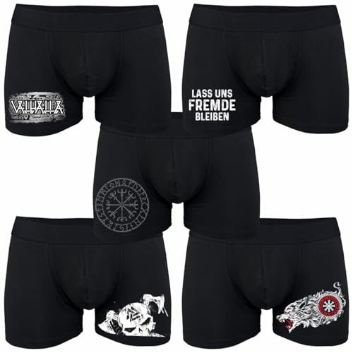 SONS OF ODIN Boxershorts 5er Pack Vikings Box Walhalla nordische Motive Heiden pagan Germanen von SONS OF ODIN